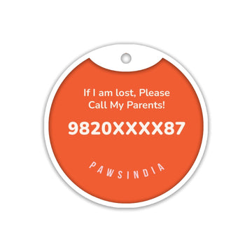 PawsIndia Customized Pet Tag- Valentine's Edition Day Heart Print